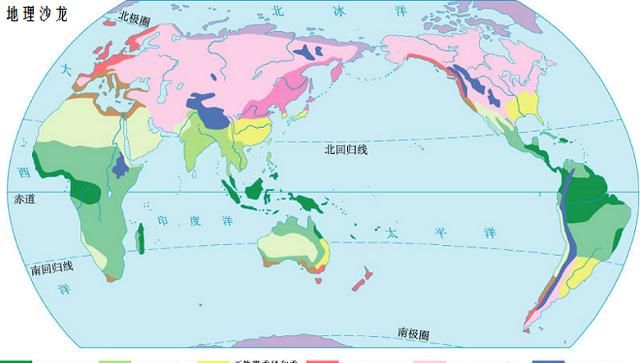 南半球陆地上最高气温出现于几月图1