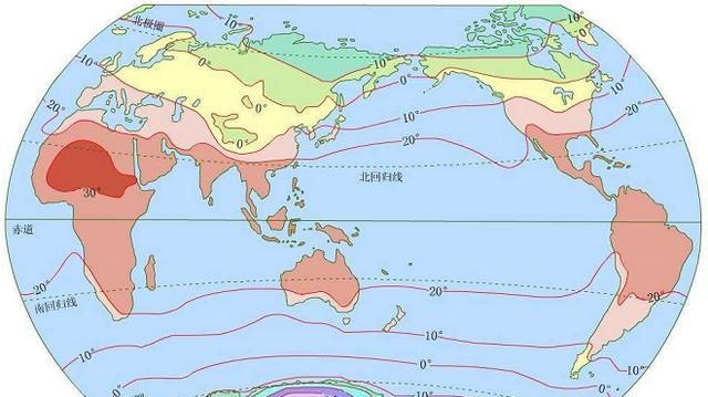 南半球陆地上最高气温出现于几月图3