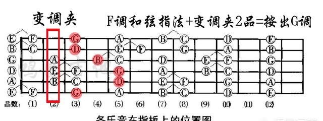 吉他如何调音6根弦的音图10