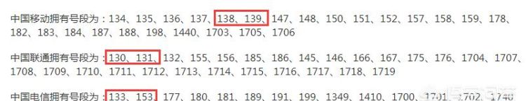 电信,联通和移动,每个号段的哪组号码最好图3